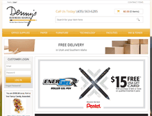 Tablet Screenshot of dennysbusinesssource.com